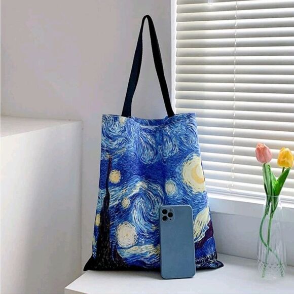 Van Gogh's Starry Night Tote - Picture 7 of 7